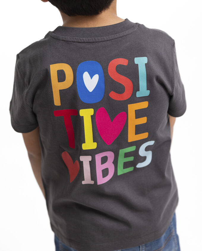 POSITIVE VIBES Camiseta icónica Unisex - Imagen 5