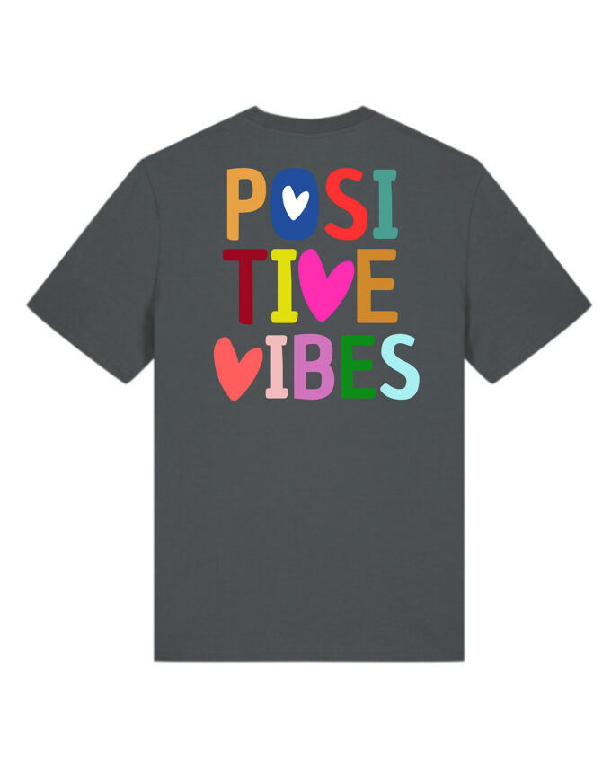 POSITIVE VIBES Camiseta icónica Unisex - Imagen 3