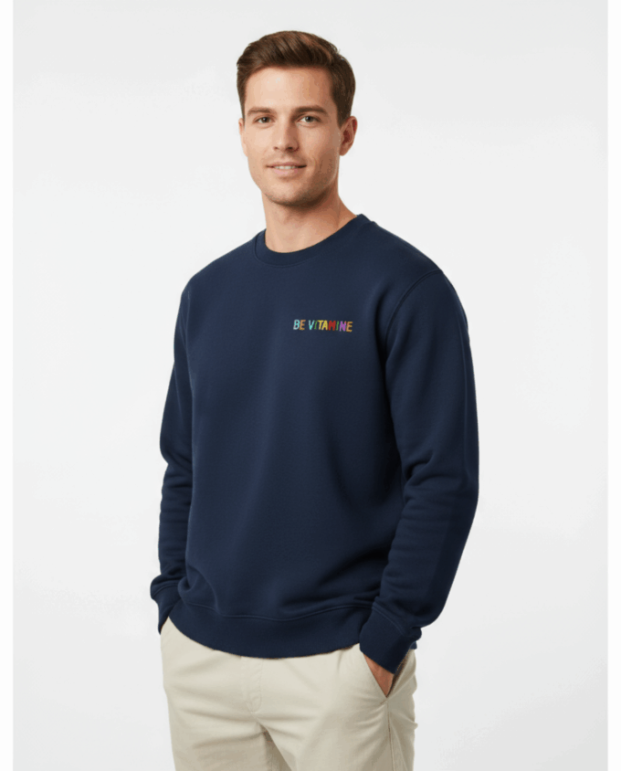 SUDADERA "BE HAPPY" OFF WHITE - Imagen 7
